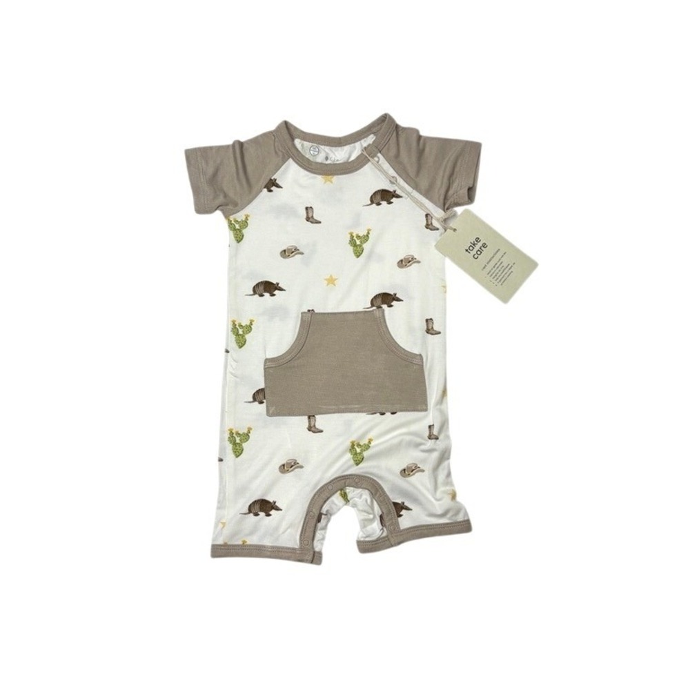 Kyte Baby Bamboo Western Cacti White Romper 18-24 Months Whimsigoth Fantasy NEW